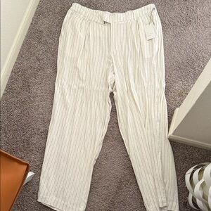 Target Men's Cream and Tan Pinstripe Chinos